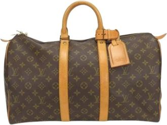 Louis Vuitton Pre-owned Weekend Bags, unisex, Brown, Size: ONE SIZE Pre-owned Monogram Boston Bag