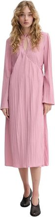 Stine Goya Midi A-lijn Jurk - Dames - Casual kleedjes - Roze - M - Polyester - Kleedjes