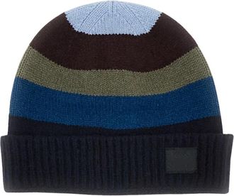 Paul Smith Signature Stripe Muts - Heren - Hoeden - Veelkleurig - ONE Size - Wol - Accessoires