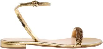 Gianvito Rossi Stijlvolle Zomersandalen - Dames - Sandalen - Geel - 36 1/2 EU - Schoenen