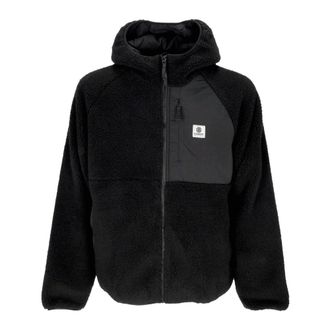 Element Omkeerbare Sherpa Jas met Capuchon - Heren - Jassen - Zwart - XL - Polyester - Jassen
