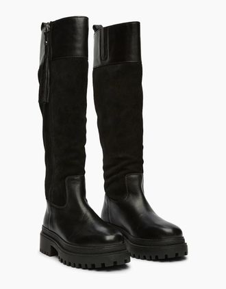 Osprey Womens Osprey London The Bramble Tall Leather Womens Black Boots - Size: 6