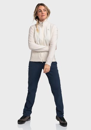 Sch&ouml;ffel Fleecejacke SCH&Ouml;FFEL Fleece Jacket Leona3, Damen, Gr. 40, weiss (1140, wei&szlig;), Oberstoff: 100% Polyester, regular fit, hoch geschlossener Ausschnitt, J