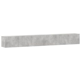 Berkfield Home 3 Piece TV Cabinet Set Concrete Grey Engineered Wood