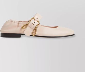Bottega Veneta mary-jane ballerina rabbit buckle