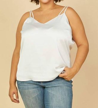 Skies Are Blue Clothing Work Tank In White