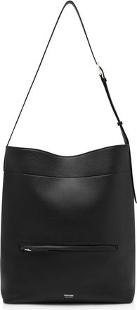 Tom Ford GRAIN LEATHER BUCKET BAG Size: OS, colour: BLACK