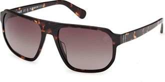 Timberland TB00075 Polarized 52H Mens Sunglasses Tortoiseshell Size 61