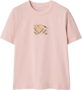 Burberry Knight Check Cotton T-shirt, Size Small