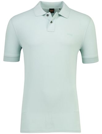 HUGO BOSS poloshirt turquoise Boss Orange Prime 2-knoops