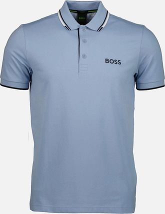 HUGO BOSS Mens Paddy Pro Embroidered Logo Polo - Blue - Size: 40