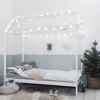 N&ouml;a & Nani Jansen Scandinavian Single Bed Frame in White