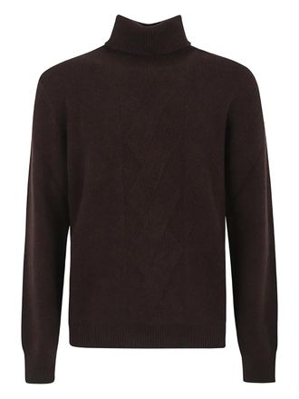 Brett Johnson roll-neck sweater - men - Virgin Wool - 52 - Brown