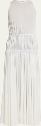 Alaia Sleeveless Pleated Goddess Dress