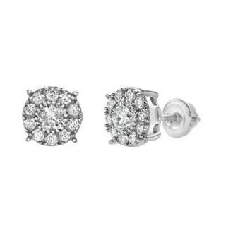 LuvMyJewelry RShack 14K Gold Diamond Stud Earrings - 0.78ct. in 14K White Gold at Nordstrom
