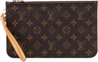 Louis Vuitton Pre-owned Clutches, female, Brown, Size: ONE SIZE Pre-owned Monogram Canvas Pouch