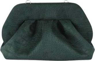 Themoir&egrave; Bios Medium Suede Effetto Coccodrillo - - Bags - Donna - Verde - ONE SIZE
