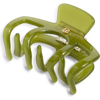 L. Erickson Empire Claw Clip in Green at Nordstrom