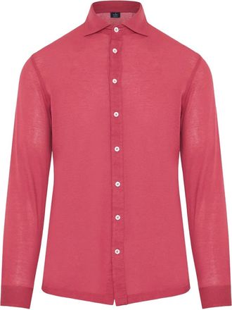 Barba Camicia in lino - Rosso