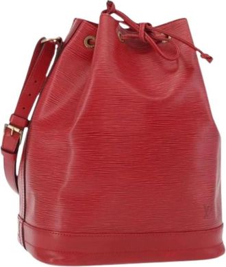 Louis Vuitton Pre-owned Bucket Bags, female, Red, Size: ONE SIZE Pre-owned Bucket Bag
