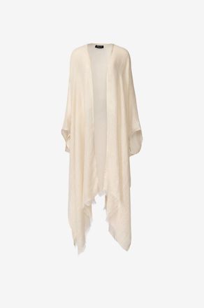 Fabiana Filippi Cape aus Leinenmischung mit Lurex
