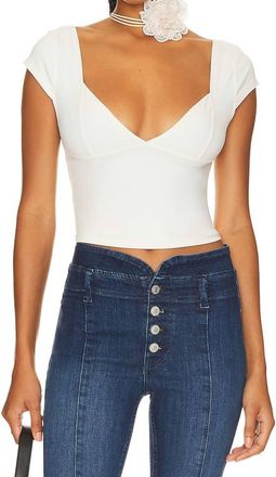 Free People Duo Corset Cami Top In Ivory