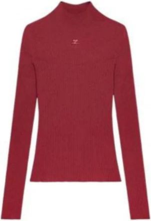 Courr&egrave;ges Truien & Vesten, Dames, Rood, M, Coqueline Luxe Turtleneck