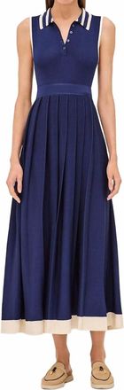 Alexis Ciele Midi Dress In Marine Blue