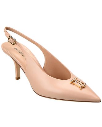 Burberry Monogram Motif Leather Slingback Pump