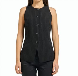 BOSS Juleran All Over Pinstripe Vest Jacket