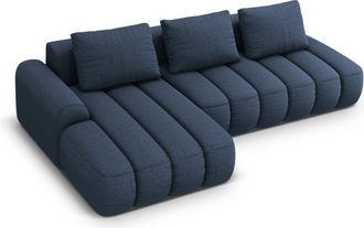 CXL by Christian Lacroix Sof&aacute; cama esquinero con ba&uacute;l 4 plazas tejido estructural azul