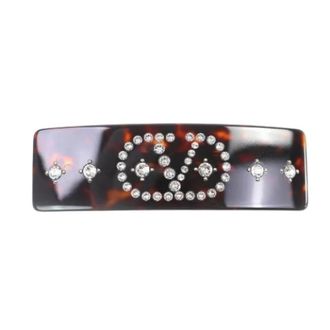 Valentino Pre-owned Accessories, female, Multicolor, Size: ONE SIZE Pre-owned V Logo Signature Crystal Hair Clip