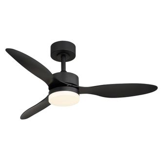Netlighting Blackwell Ceiling Fan Black 3 Blade LED Dimmable 2700-6500K Remote