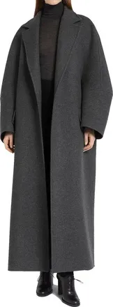 Max Mara Womens Gray Cashmere Coat Clothing