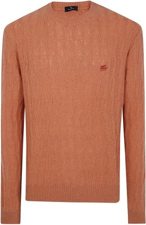 Etro Truien & Vesten, Heren, Oranje, S, Cashmere Truien