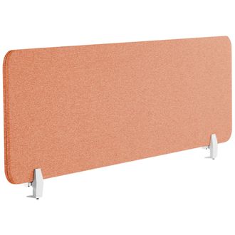 Beliani Panel Separador Rojo Claro 130 X 40 Cm Poli&eacute;ster Pet Pantalla Ac&uacute;stica Wally