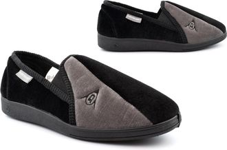 Generic Dunlop Mens Slippers Dunlop Slippers Size 13 Mens Carpet Slipper Size 6 Boys Slipper Memory Foam Insole Slip On Slip In Machine Washable Sizes 6-13 Bl