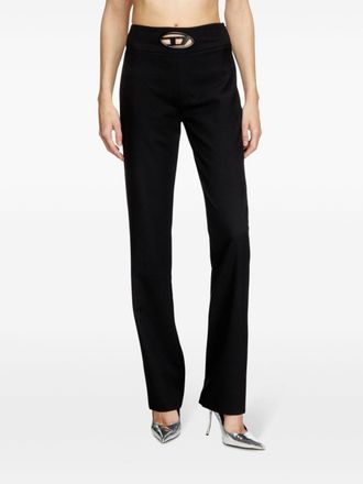 Diesel Womens Wool Blend Trousers - Black - Size EU 42 (Womens)