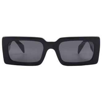 Prada Grey Rectangular Ladies Sunglasses PR A07S 1AB5S0 52