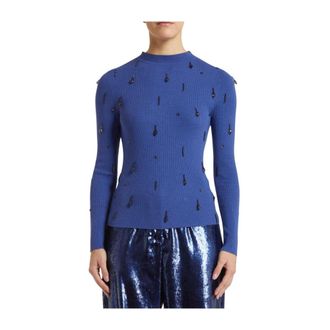 Pennyblack Dames, Truien, Blauw, Maat: M Wol