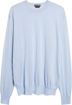 Tom Ford Oversize Cashmere Cable Sweater in Sky at Nordstrom, Size 38 Us