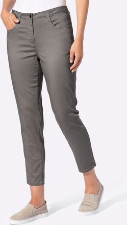 Casual Looks 5-Pocket-Hose CASUAL LOOKS, Damen, Gr. 36, Normalgr&ouml;ssen, grau, bedruckt, 98% Baumwolle, 2% Elasthan, Hosen 5-Pocket-Hose