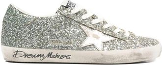 Golden Goose Super Star Glitter Upper Toe Tongue And Heel Laminated