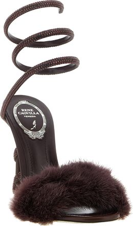 Rene Caovilla Stiletto Heel Sandal - Bordeaux