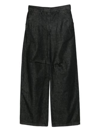 Entire studios side-pocket jeans - unisex - Cotton - M - Black