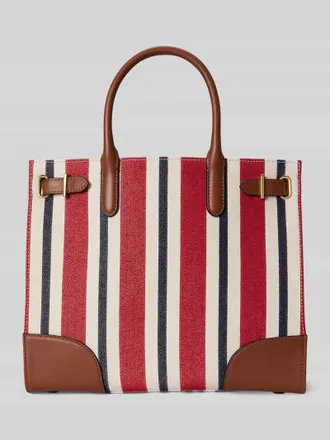 Lauren Ralph Lauren Shopper im Streifen-Design in Rot, Gr&ouml;&szlig;e 1