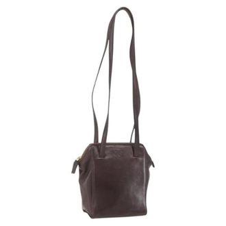 Prada Pre-owned Vintage Schoudertas - Dames - Pre-owned - Bruin - Maat: ONE Size Leer