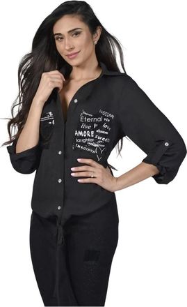 Frank Lyman Design Dames, Blouses & Shirts, Zwart, Maat: XL