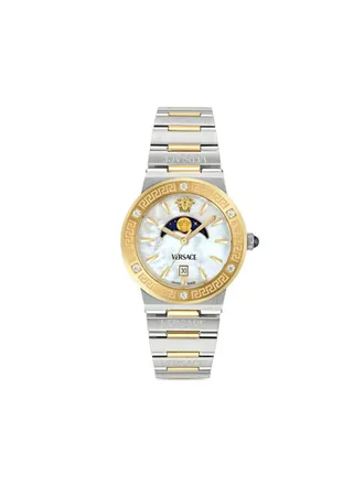 Versace Orologio Greca Logo Moonphase 38mm - Bianco
