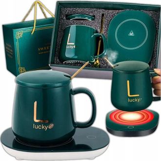 OEM Juego De Calentador De Caf&eacute;/t&eacute;: Taza Y Cuchara. Regalo Para El D&iacute;a De San Valent&iacute;n
